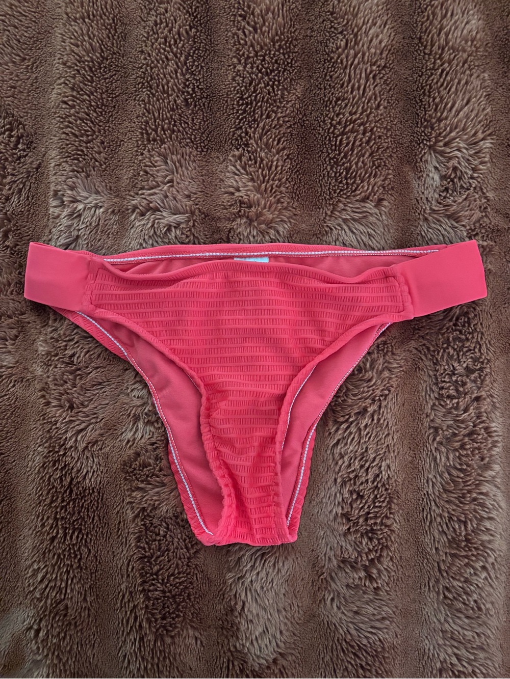 Mossimo Supply Co. Red/Pink Textured Bikini Bottoms